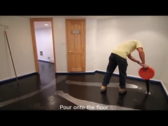 Piso de epoxy metálico de la mirada de mármol blanca que cubre el suelo concreto decorativo