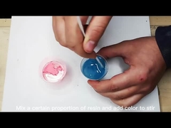 Capa transparente artística para las características de la resina Fino liso sin burbujas