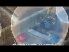 Cubierta de mesa de cristal claro de cepillo endurecedor de resina epoxi 2 parte resistente a los impactos