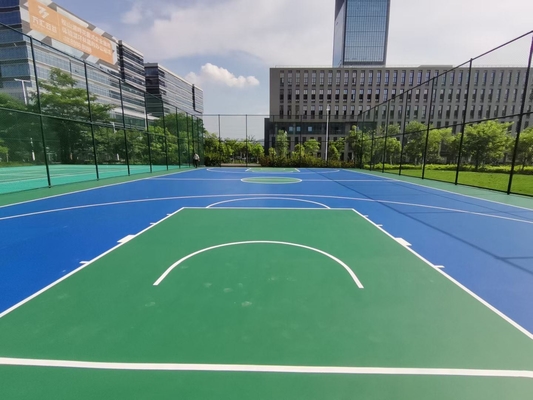 Pintura de suelo de pelota de tenis de baloncesto a prueba de fuego Acrílico sin costuras