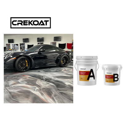 Rasguño de la capa del piso de Crystal Clear Concrete Metallic Epoxy resistente