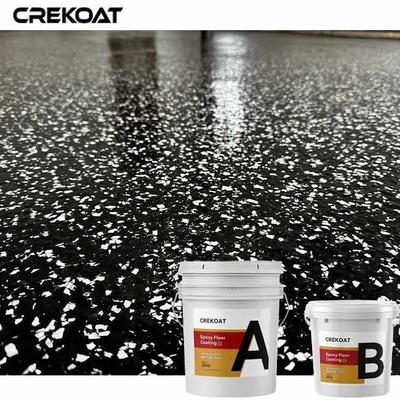 Abrigo de epoxy decorativo del uretano del suelo de la escama de la pintura de epoxy de sequía rápida del piso de MSDS