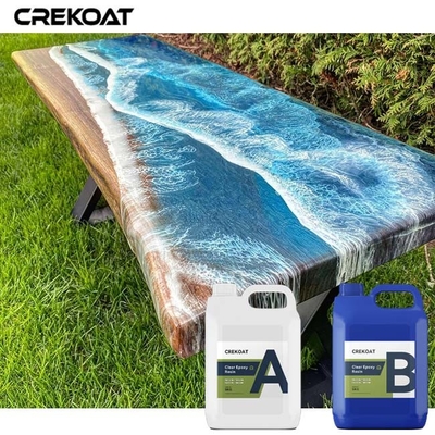 Protección duradera Resistencia al calor Vidrio transparente epoxi Elegante como la superficie MSDS