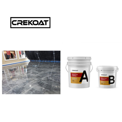 Topcoats Seca rápida Revestimiento de piso de resina epoxi Pintura de alto brillo Metálico