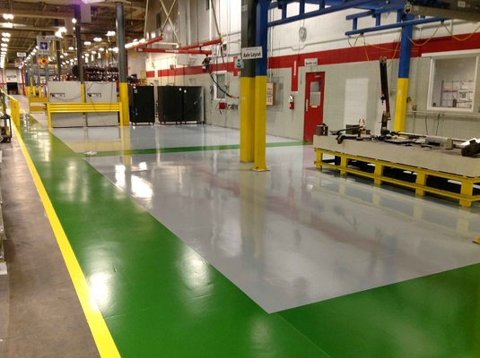 Pintura de piso de uretano decorativo de alta elasticidad PU resistente