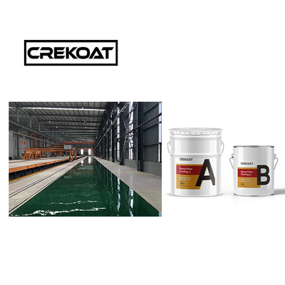 Espray para revestimiento industrial de piso epoxi a base de agua de 3 mm TDS para maquinaria pesada