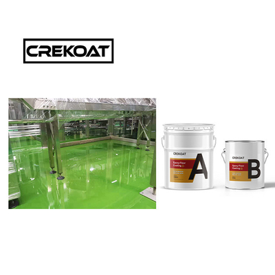 Pintura de piso epoxi brillante de 3 mm Spray Epoxy Top Coat para áreas de alto tráfico