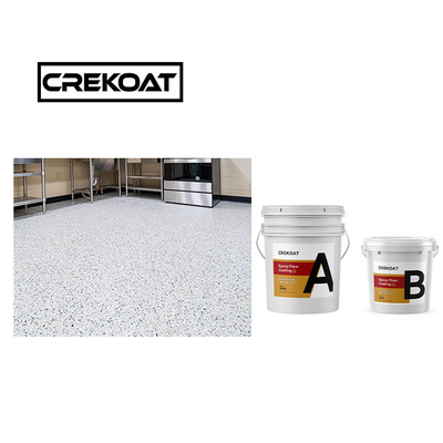 Revestimiento antiderrapante de color epoxi en escamas Revestimiento de suelo epoxi transparente e impermeable