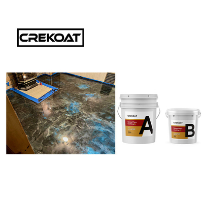 Pintura de piso epoxi de dos paquetes endurecedor resistente a productos químicos pintura epoxi brillante