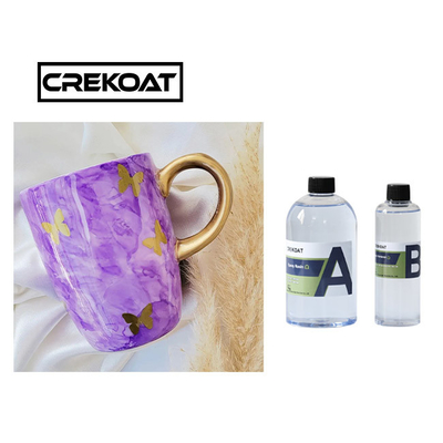 La resina de la joyería de los vasos de Crystal Clear Casting Epoxy Resin moldea hacer la nivelación del uno mismo a mano
