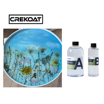 2 porciones de la categoría alimenticia de resina de Crystal Clear Casting Epoxy Art no inflamable