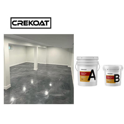 Piso de epoxy metálico del garaje que cubre el cobre de alta resistencia impermeable de la resina de epoxy