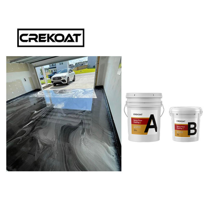 Rasguño anti Grey Color de la capa de epoxy metálica durable del piso