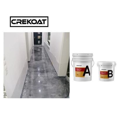 Rasguño anti Grey Color de la capa de epoxy metálica durable del piso
