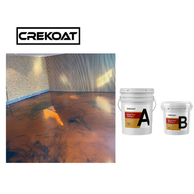 La encimera de epoxy metálica durable de la capa del piso impermeabiliza resistente ULTRAVIOLETA