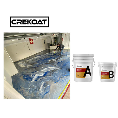 Alto lustre del piso de epoxy metálico a prueba de calor antideslizante del garaje
