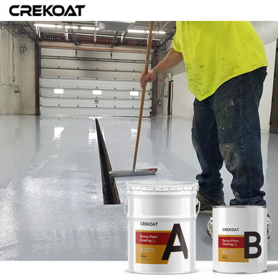 Uno mismo que nivela la resina de epóxido concreta de la pintura del piso del garaje que suela sistemas