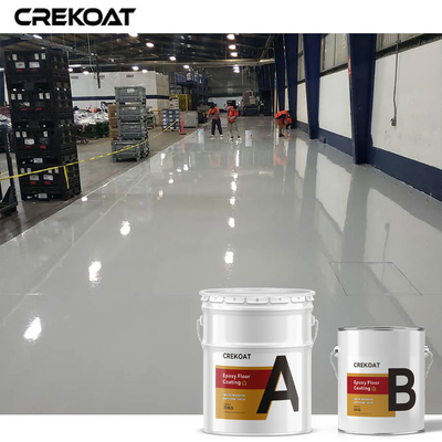 Capa de epoxy industrial dura del piso del alto lustre fácil aplicar el sistema