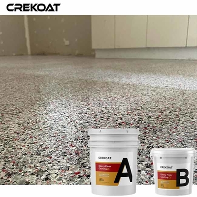 Pintura sólida del piso de la resina de epoxy del 100% con las escamas de acrílico decorativas de la difusión