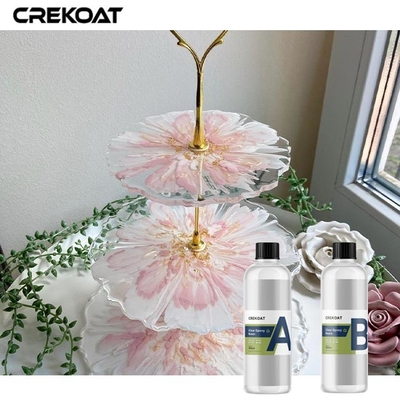 Resina epoxi ultra brillante UV estable y transparente crea vidrio liso como acabado