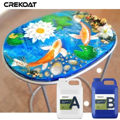 Vidrio líquido Ultraclaros Epoxy Resin Bar Tops Transformando objetos en Art Resistencia al Calor