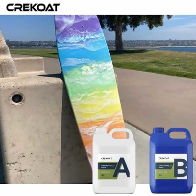 Resina epoxi sin burbujas, resistente a los rayos UV, transparente, epoxi para fundir capas gruesas, tablas fluviales.