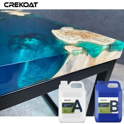 Resina epoxi transparente hecha a mano transforma la madera en un arte fascinante y brillante