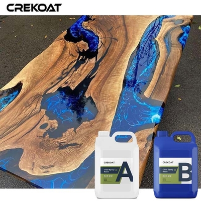 Efectos 3D Resina epoxi de fundición gruesa mejora la belleza natural de la madera