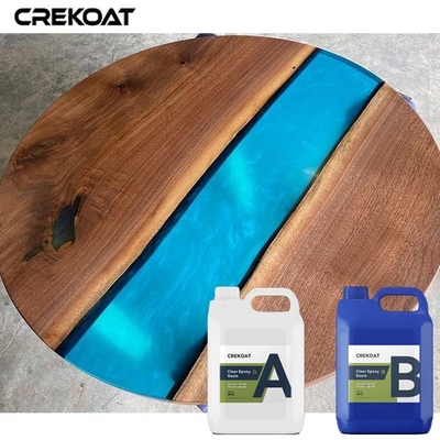 Profundos vidriosos del Super Clear vierten la resina de epoxy para las tablas Live Edge Workbenches del río