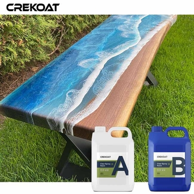 Profundos vidriosos del Super Clear vierten la resina de epoxy para las tablas Live Edge Workbenches del río