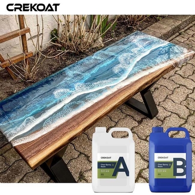 Protección duradera Resistencia al calor Vidrio transparente epoxi Elegante como la superficie MSDS