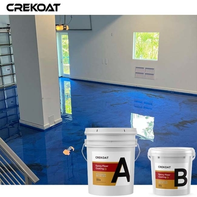 Piso de epoxy metálico brillante que cubre la mancha resistente no porosa resistente