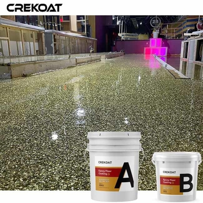 Pisos concretos de capa del color del piso de epoxy metálico brillante de las escamas