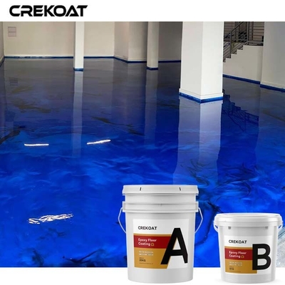 El piso metálico resistente del garaje de los rasguños pinta la capa de epoxy concreta