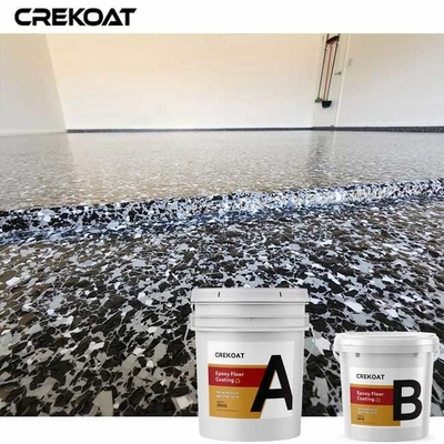 Piso de epoxy de la escama del alto lustre que cubre la adherencia excelente resistente ULTRAVIOLETA