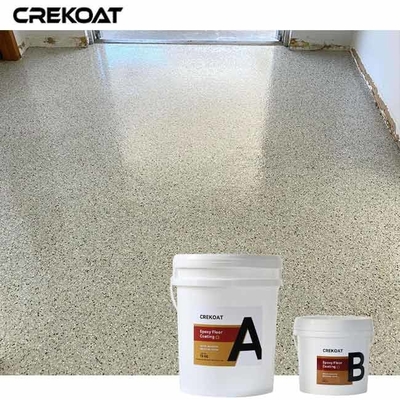 Bajo olor Polyaspartic Floor Flake Gloss Retención mantiene el acabado brillante con el tiempo
