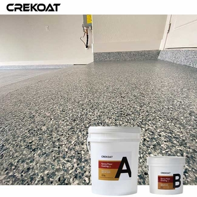 Aplicación fácil de piso de garaje Flake Epoxy para entornos de tráfico pesado