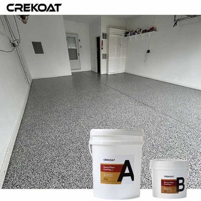Revestimiento de piso de chapa epoxi resistente al amarilleo para espacios residenciales y comerciales