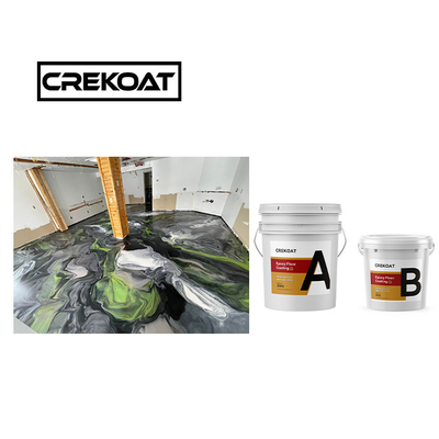 Pintura epoxi libre de VOC con olor bajo 3 mm Revestimiento epoxi resistente al calor