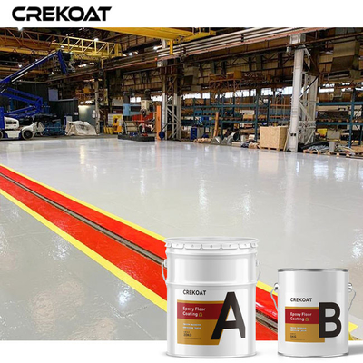 La capa de epoxy industrial resistente química del piso soporta temperaturas altas