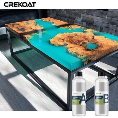 Vertido profundo, cristal de resina epoxi transparente, como acabado, seguro y no tóxico