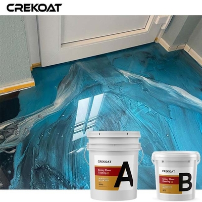 Los colores de capa del piso de epoxy metálico tridimensional prosperan en las altas áreas de tráfico que deslumbran dureza