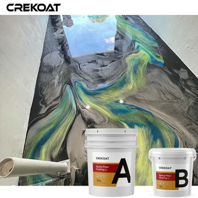 Olor bajo de Uno mismo-nivelación de capa de Mica Pearl Metallic Epoxy Floor